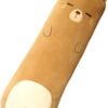 Long Cute Plush Pillow, 27 inches, Hug-filled Animal Shaped Bed Pillow, Soft Cotton Plush Suitable for Boys, Girls, Children, and Adults Doll Toy Gift (Bear, 27 inches)
