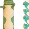 29.53-inch Dinosaur Plush Pillow Toy, Dinosaur Stuffed Animal Sleep Pillow, Cute Cartoon Soft Long Pillow, Children's Gift