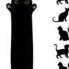 Long Black Cat Plush Pillow, 35.43 inches, Cute Black Cat Plush Kitten Plush Sleep Pillow, Soft Cat Stuffed Animal Sofa Pillow Toy, Gift for Kids and Girlfriends