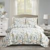 Floral Quilted Bedspread Set (Extra Large) - Reversible